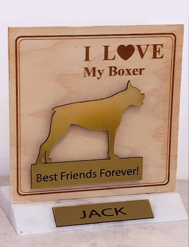 Boxer Desktop Trophy