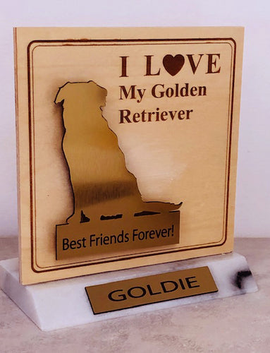 Golden Retriever Desktop Trophy