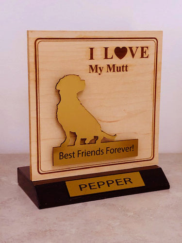 I Love My Mutt Trophy