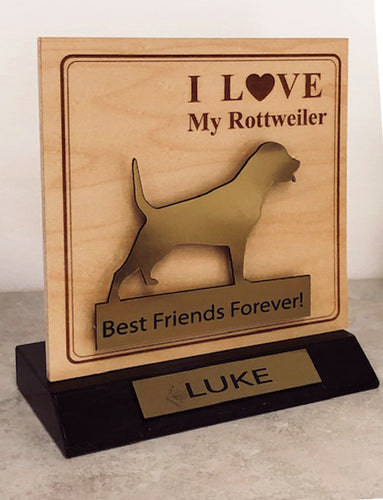 Rottweiler Desktop Trophy
